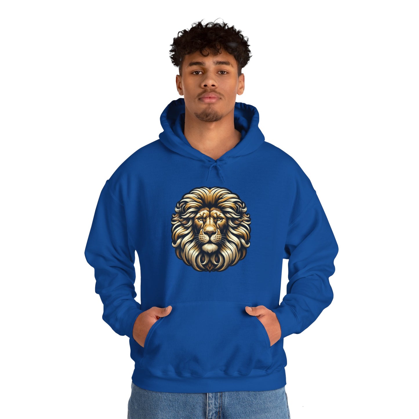 essentials fit lion hoodie