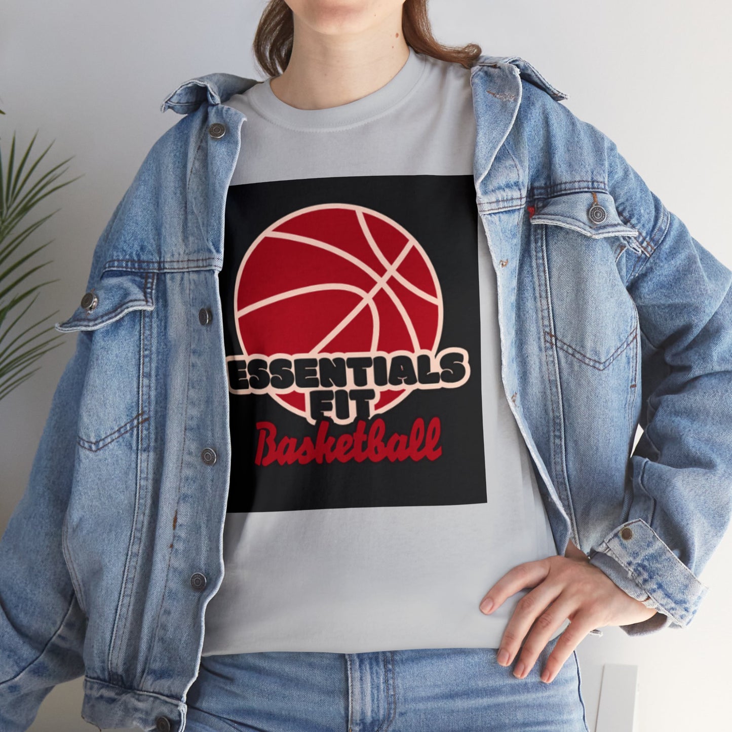 essentials fit basketball tee