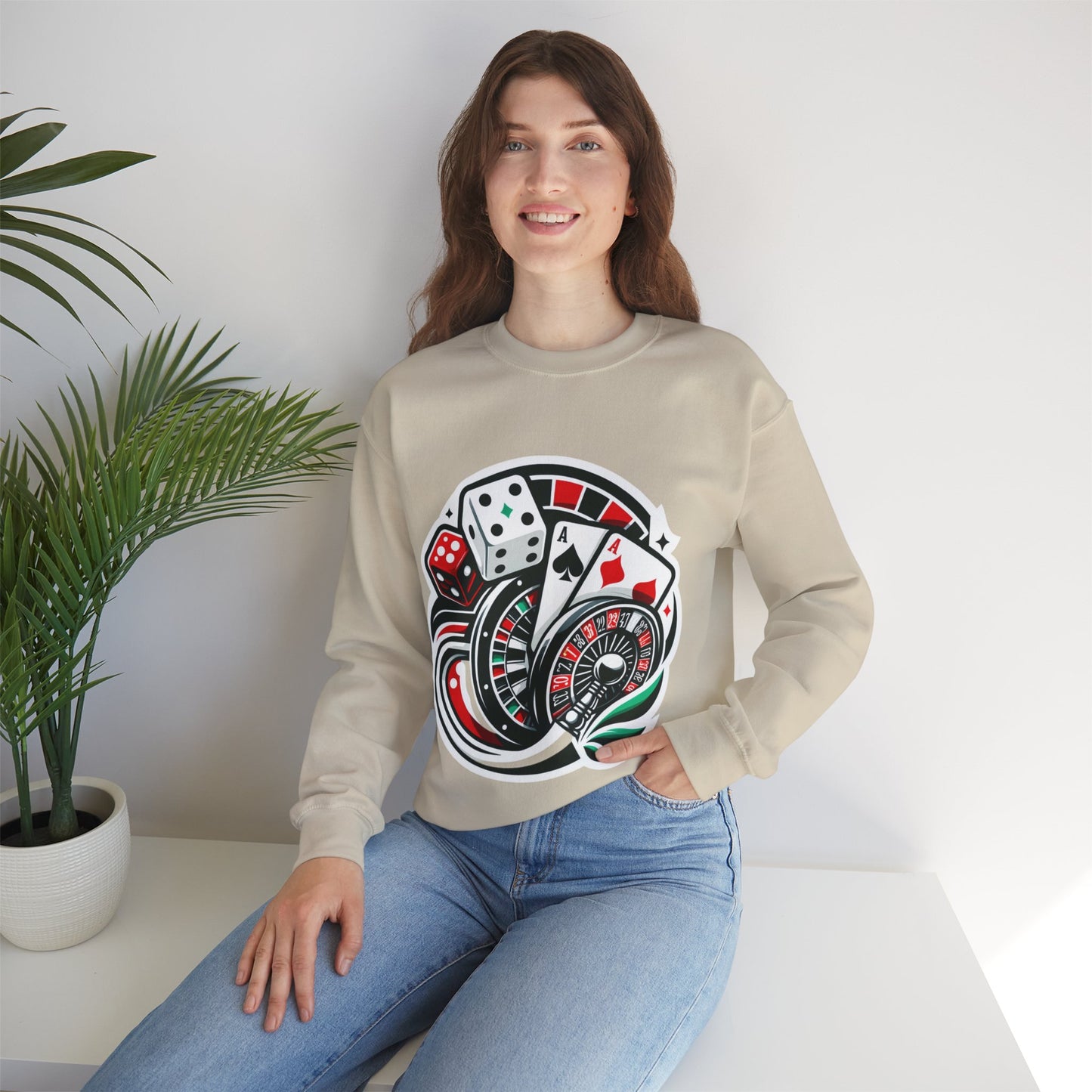 essentials fit gambling sweatshirt