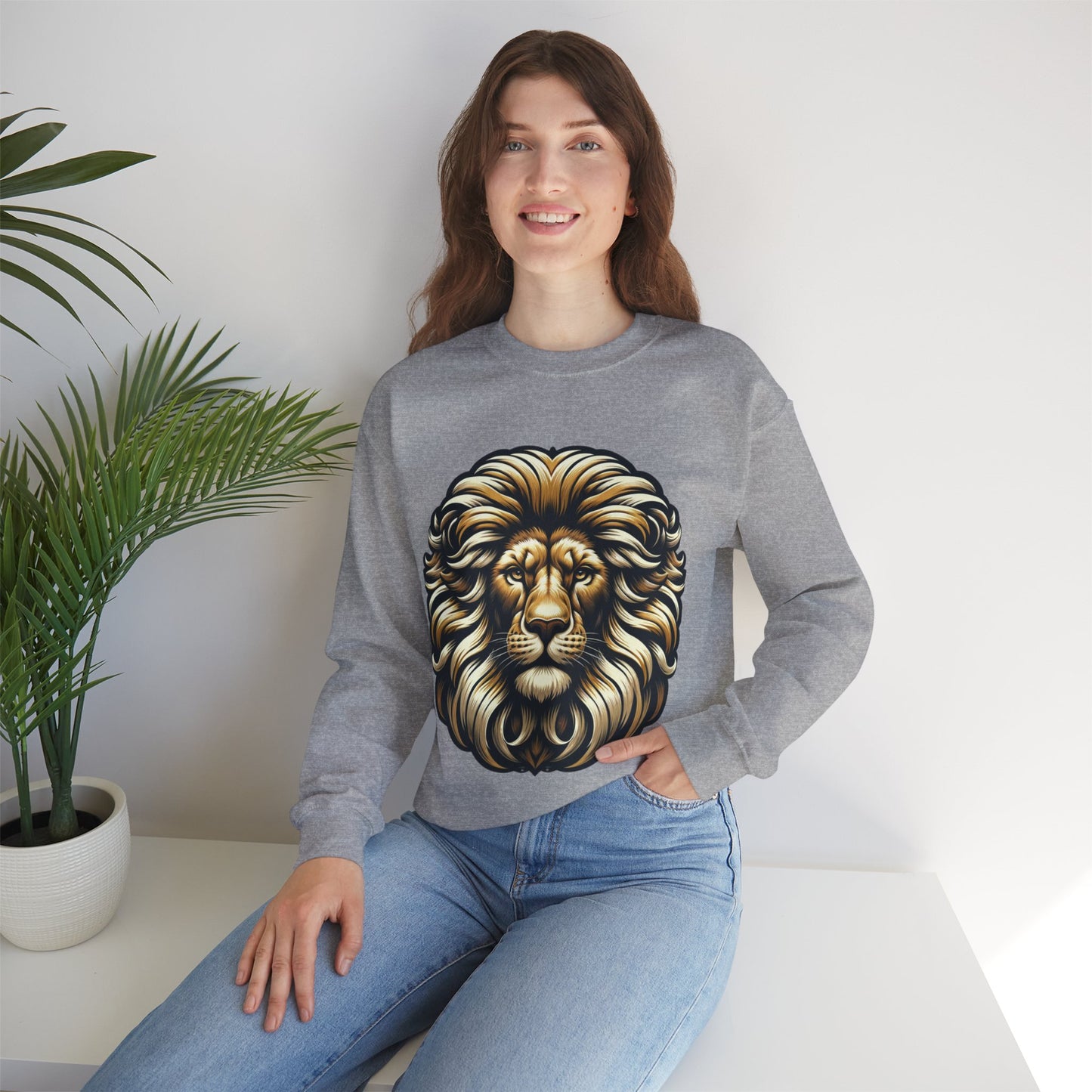 essentials fit lion sweatshirt