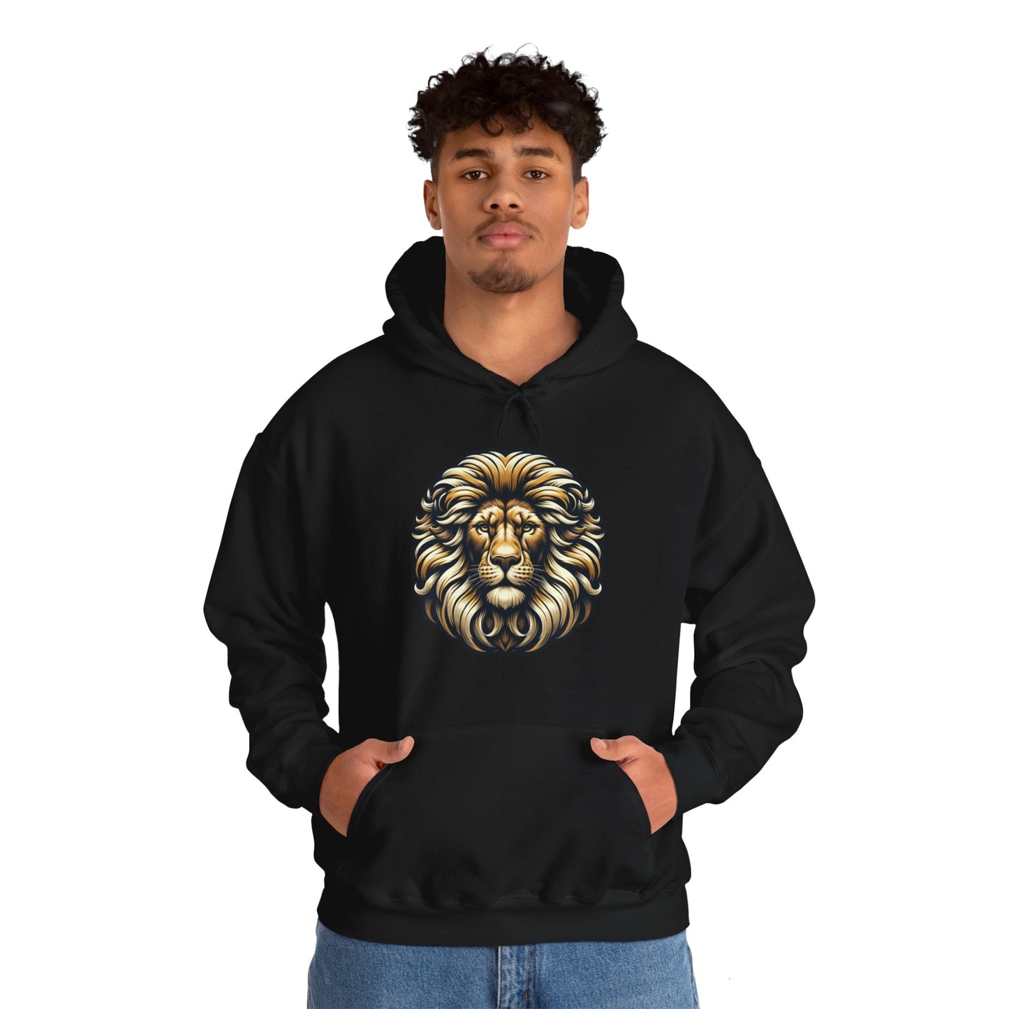 essentials fit lion hoodie