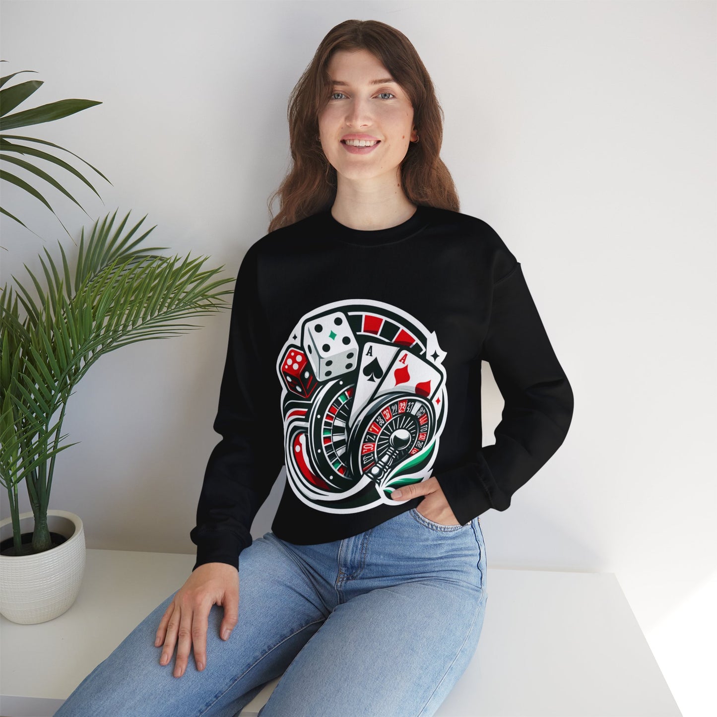 essentials fit gambling sweatshirt