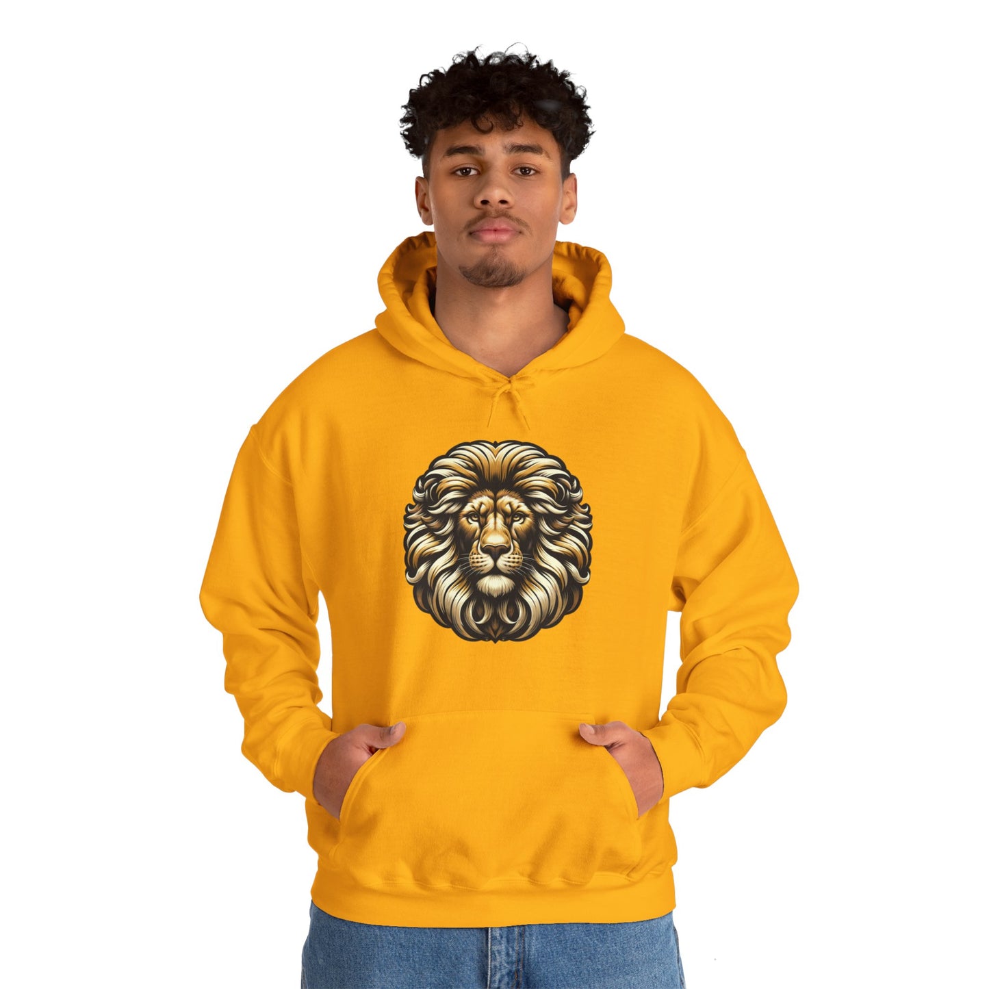 essentials fit lion hoodie