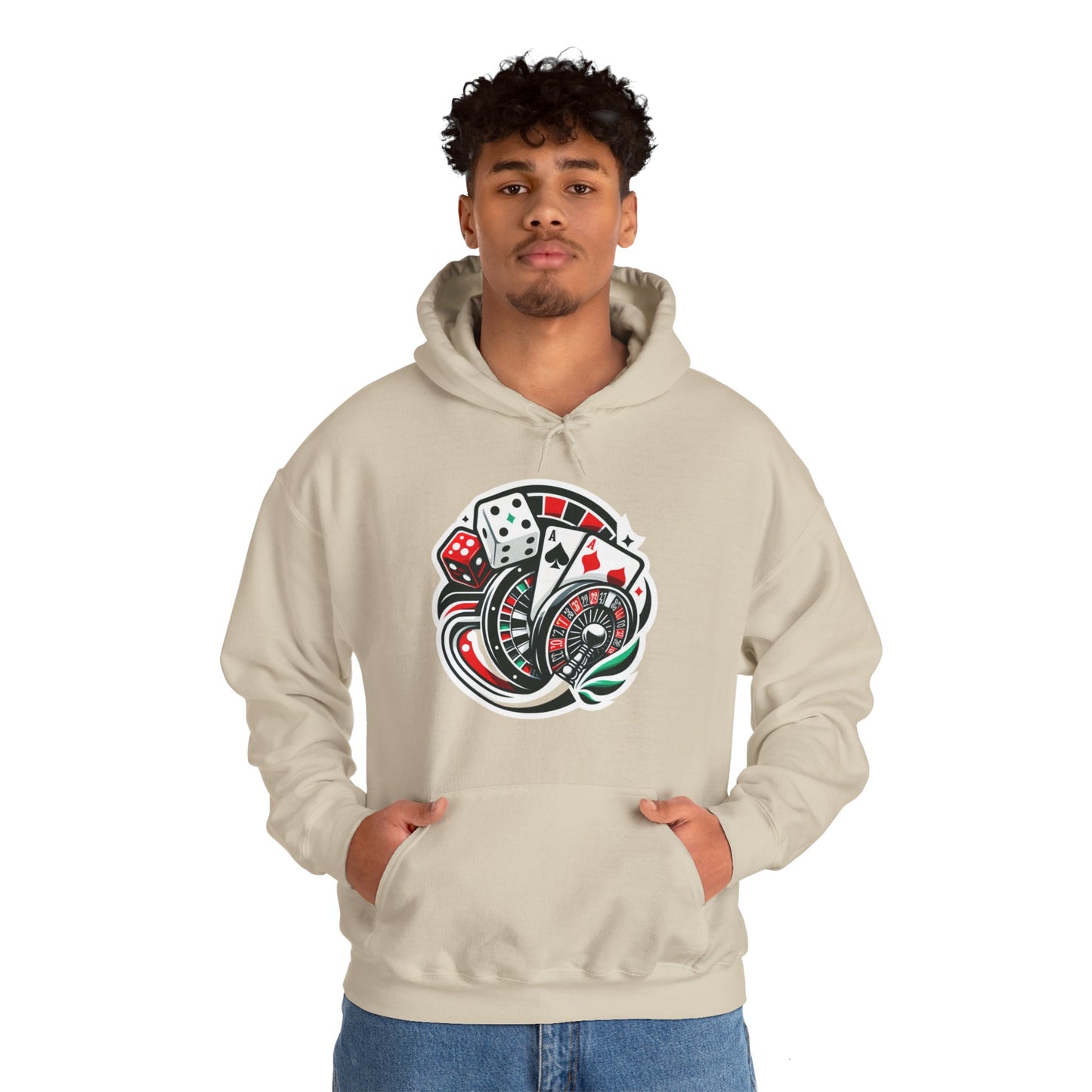 essentials fit gambling hoodie