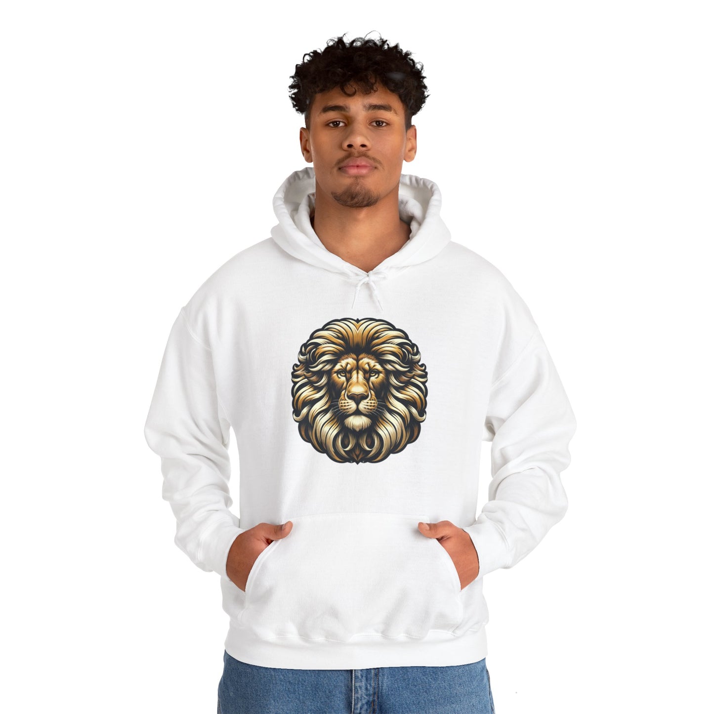 essentials fit lion hoodie