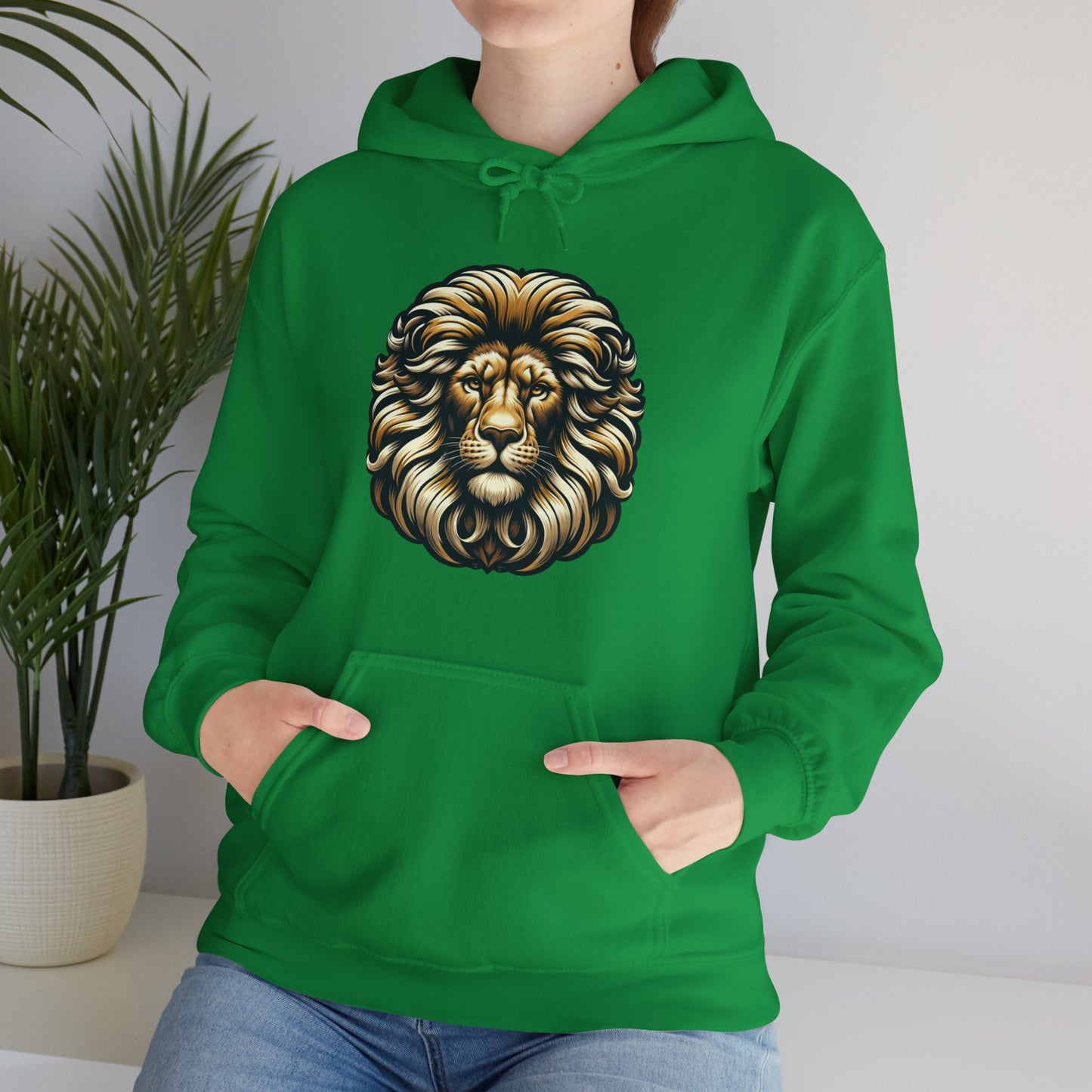 essentials fit lion hoodie