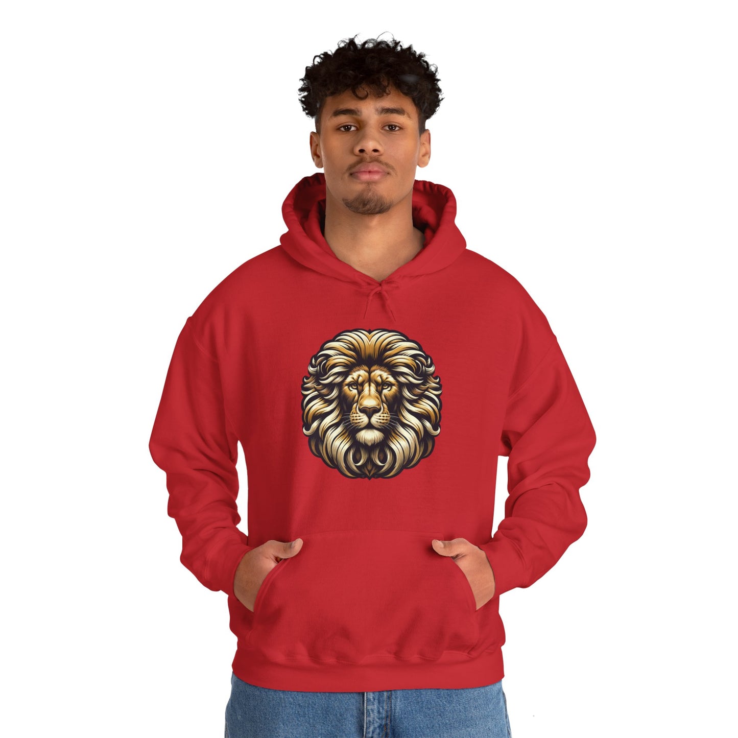 essentials fit lion hoodie