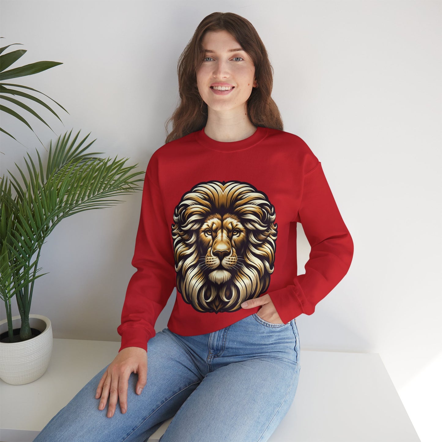 essentials fit lion sweatshirt