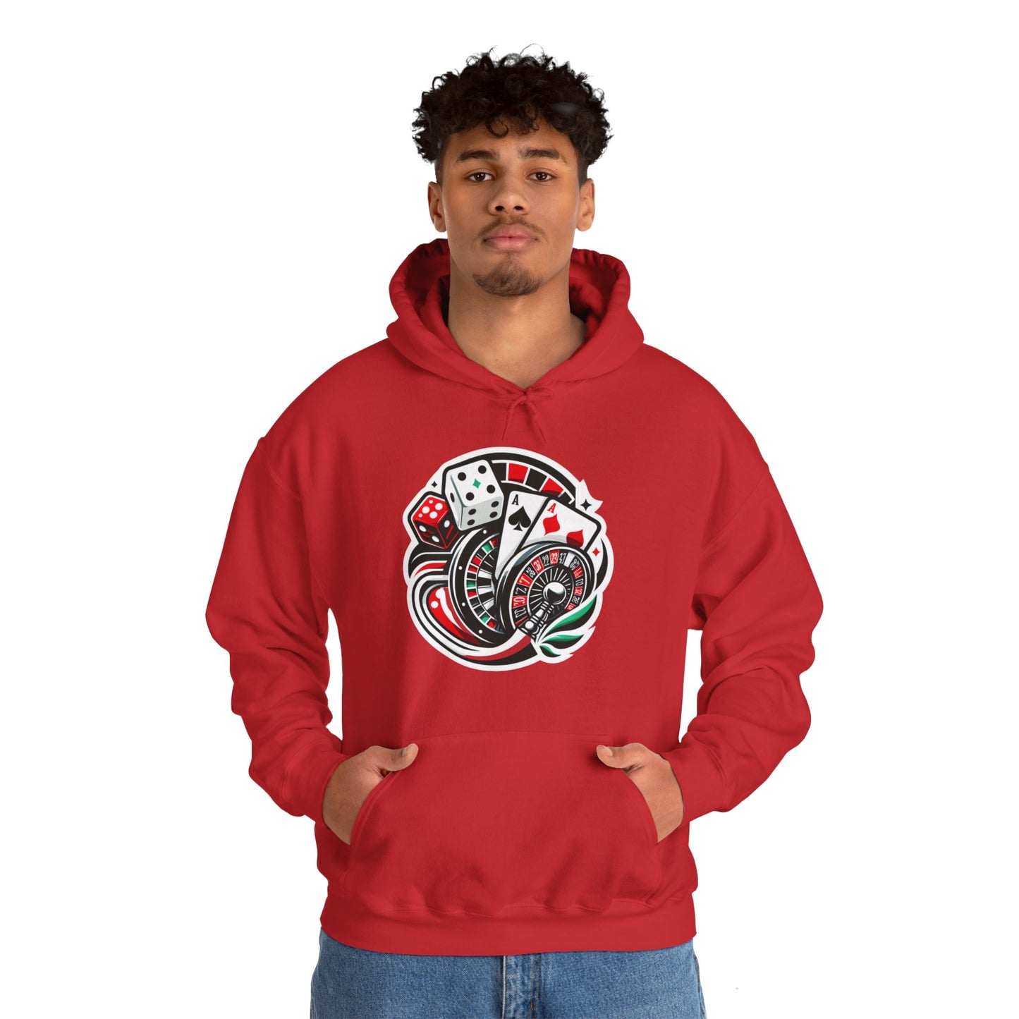 essentials fit gambling hoodie