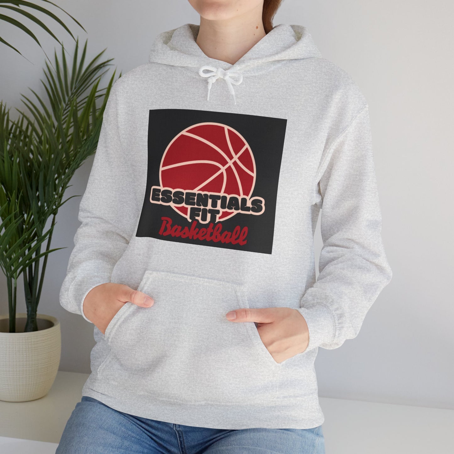 essentials fit basketball hoodie