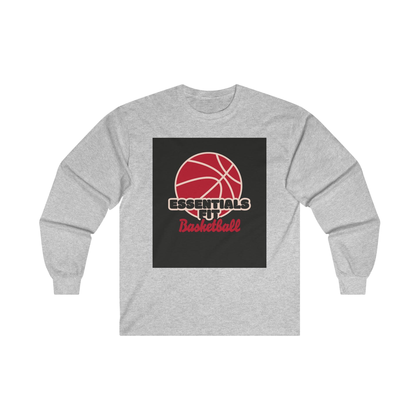 essentials fit basketball long sleeve tee