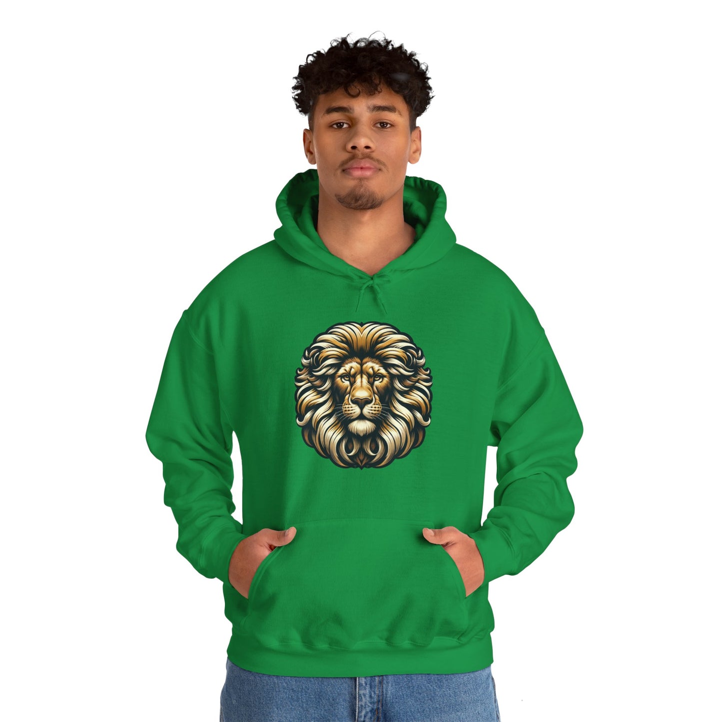 essentials fit lion hoodie