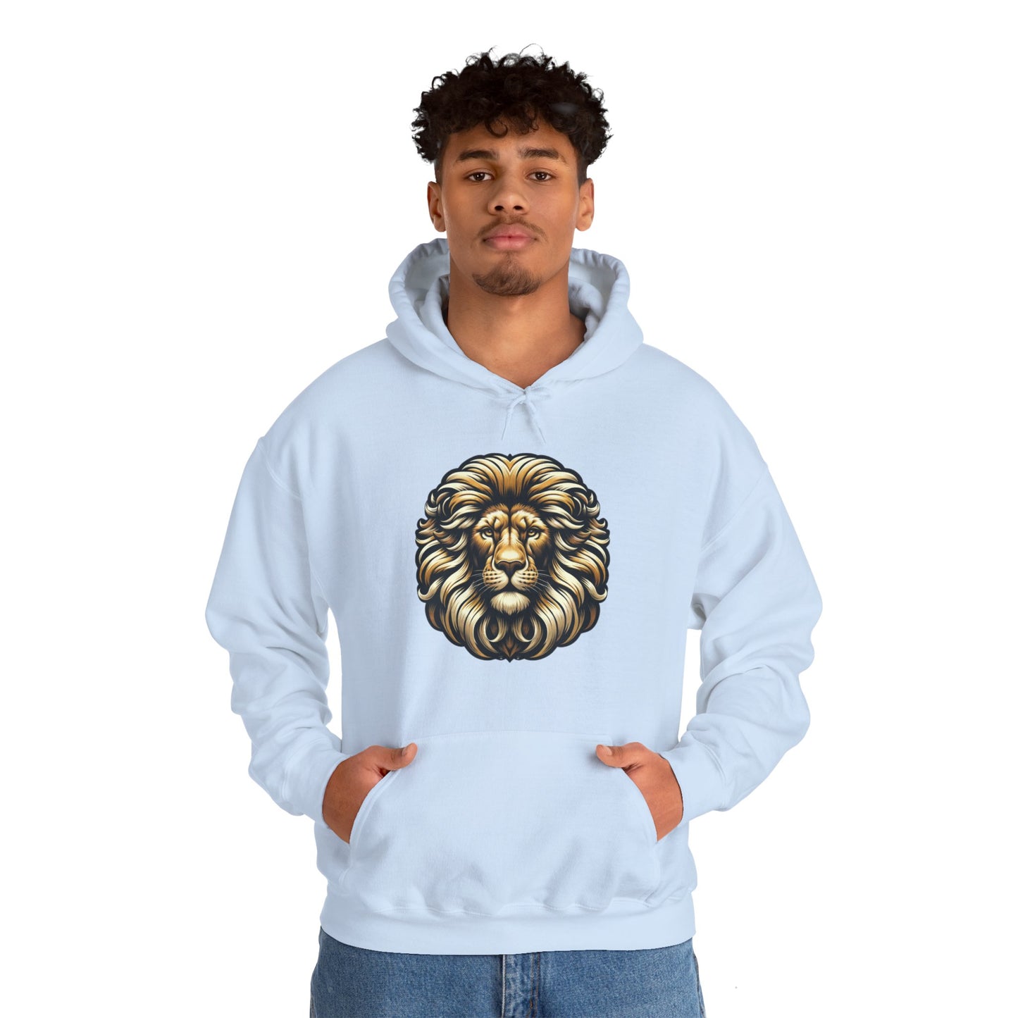 essentials fit lion hoodie