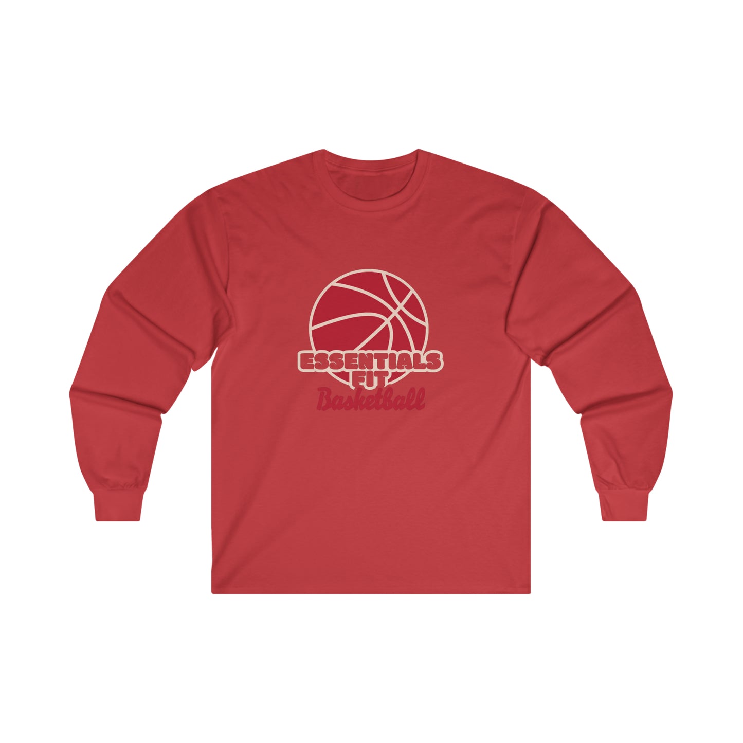 essentials fit basketball long sleeve tee