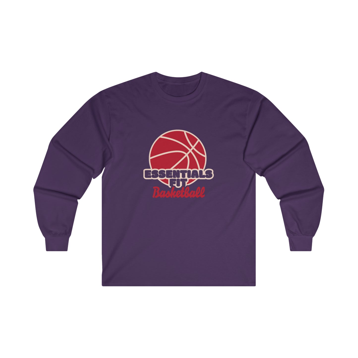 essentials fit basketball long sleeve tee