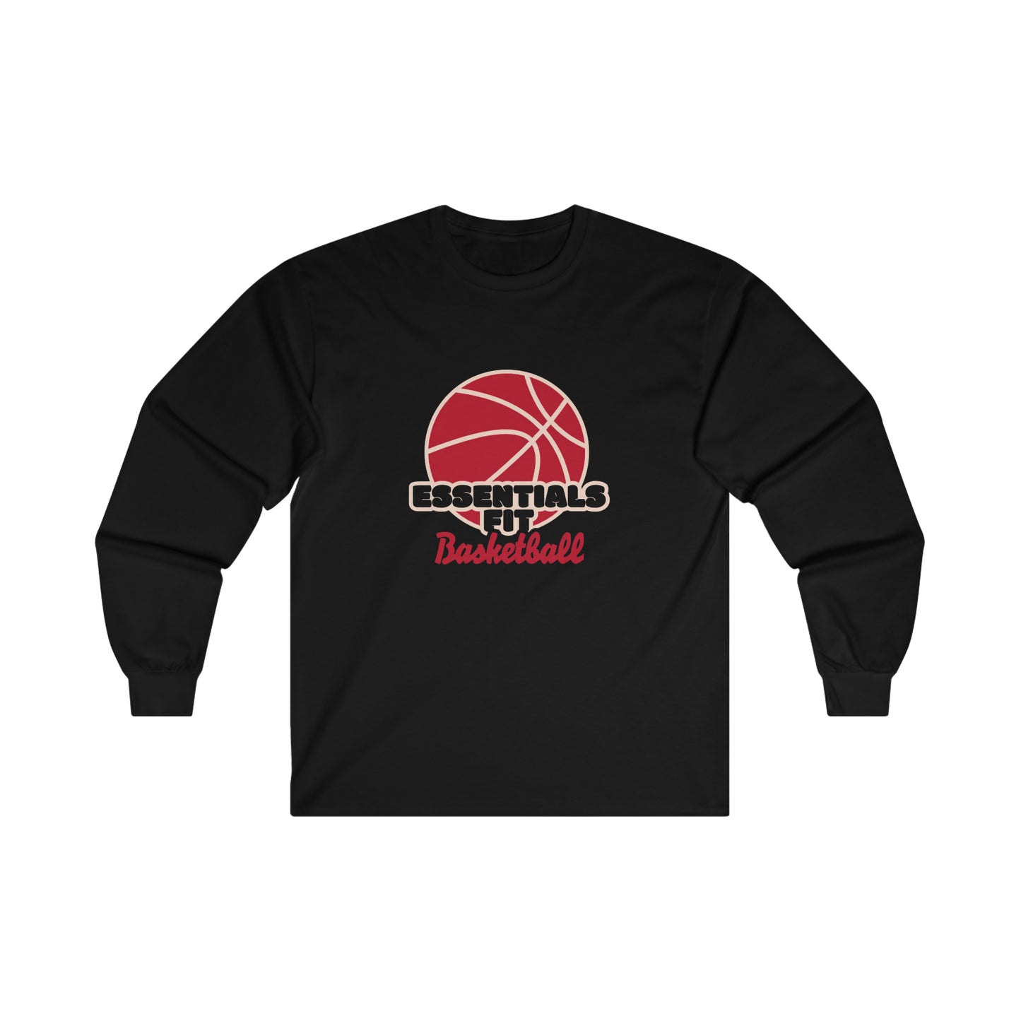 essentials fit basketball long sleeve tee