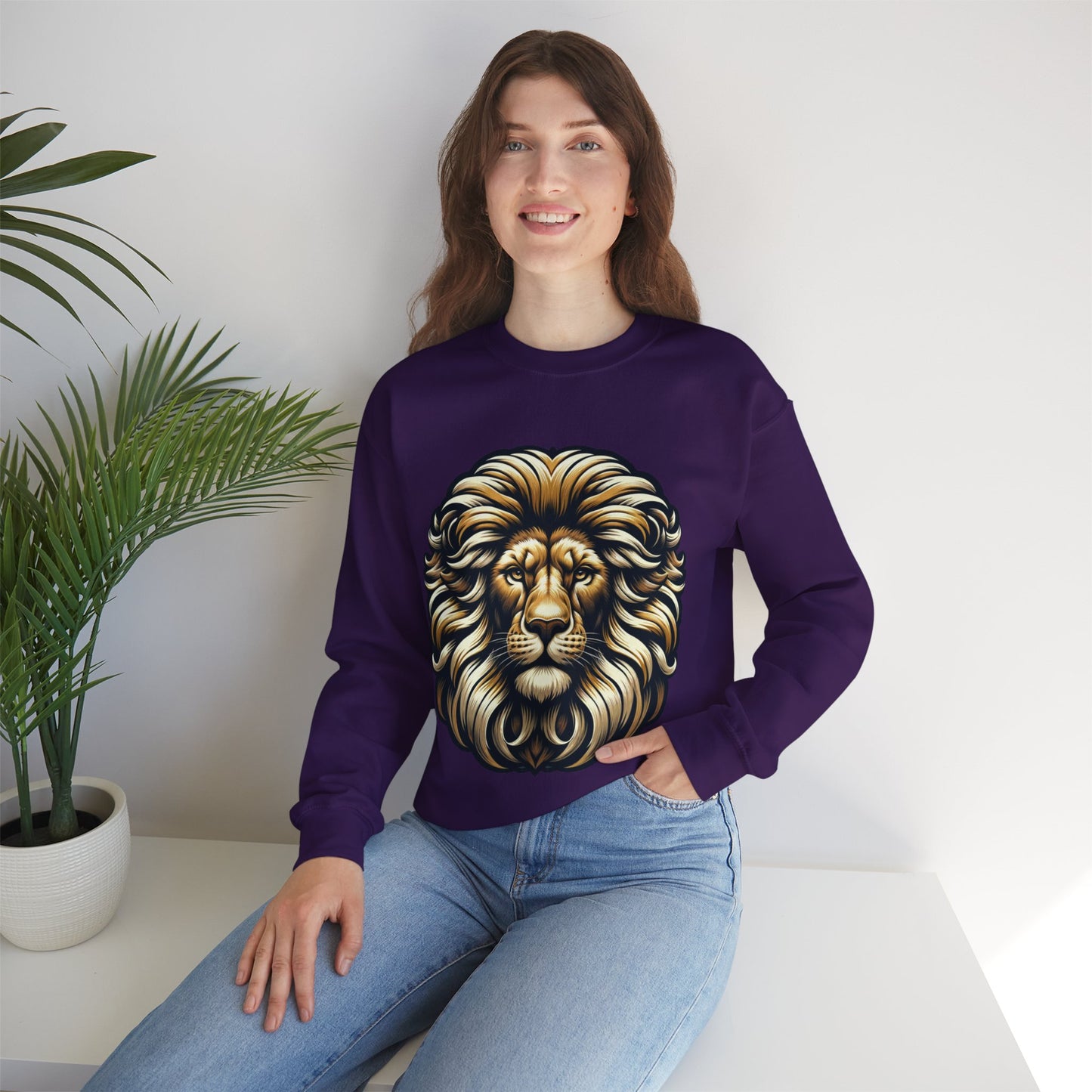 essentials fit lion sweatshirt