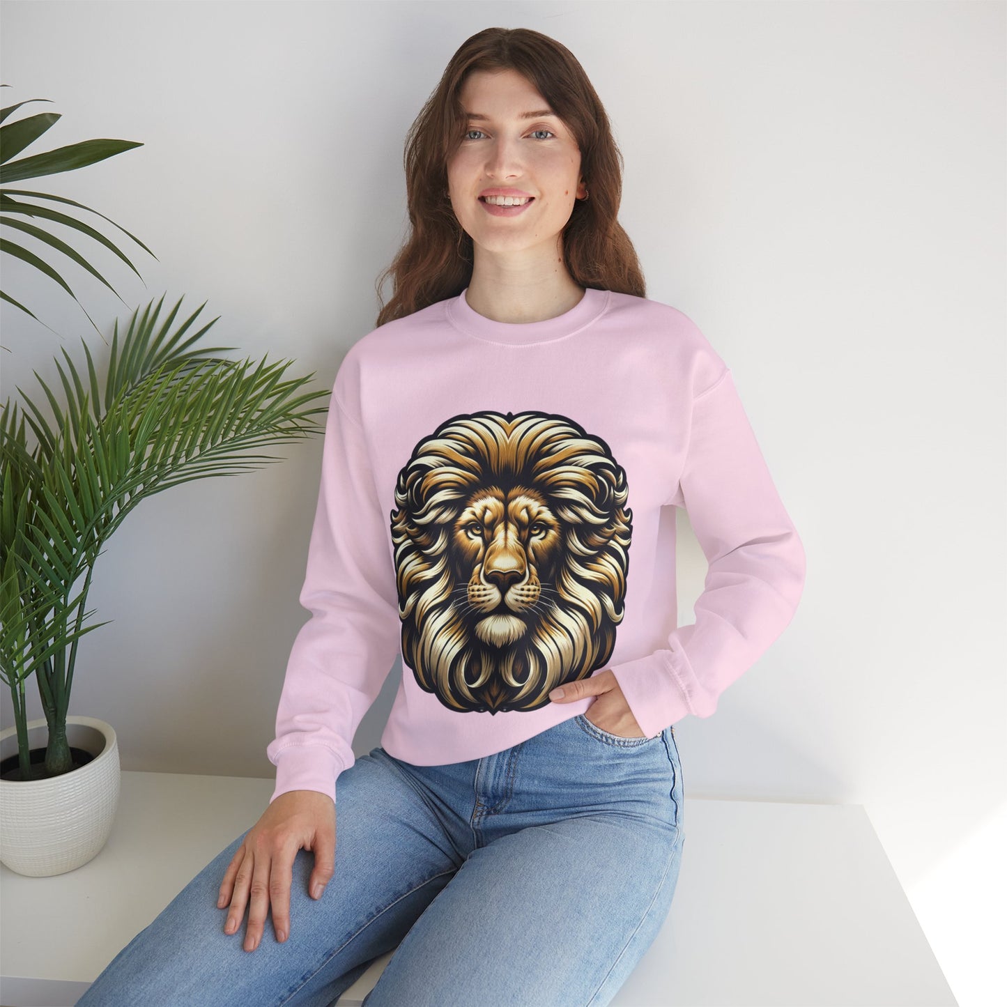 essentials fit lion sweatshirt