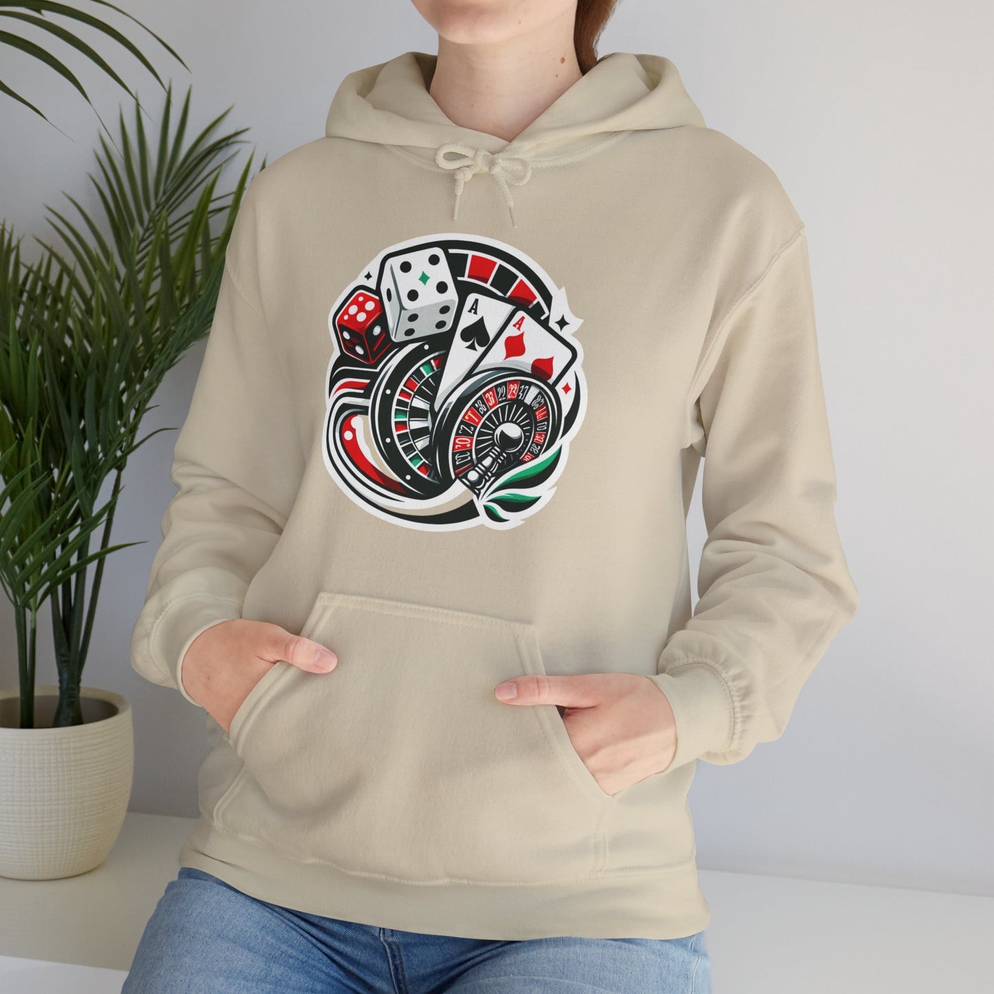 essentials fit gambling hoodie