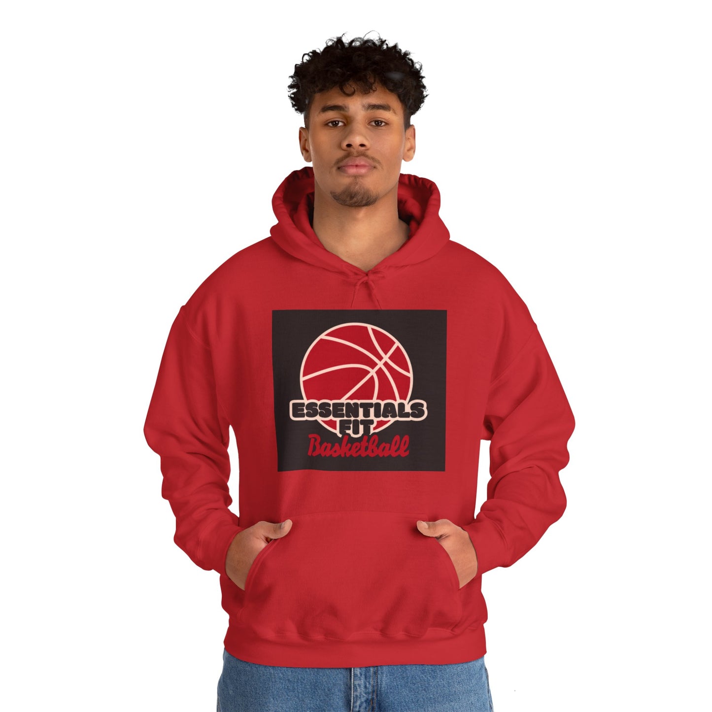 essentials fit basketball hoodie