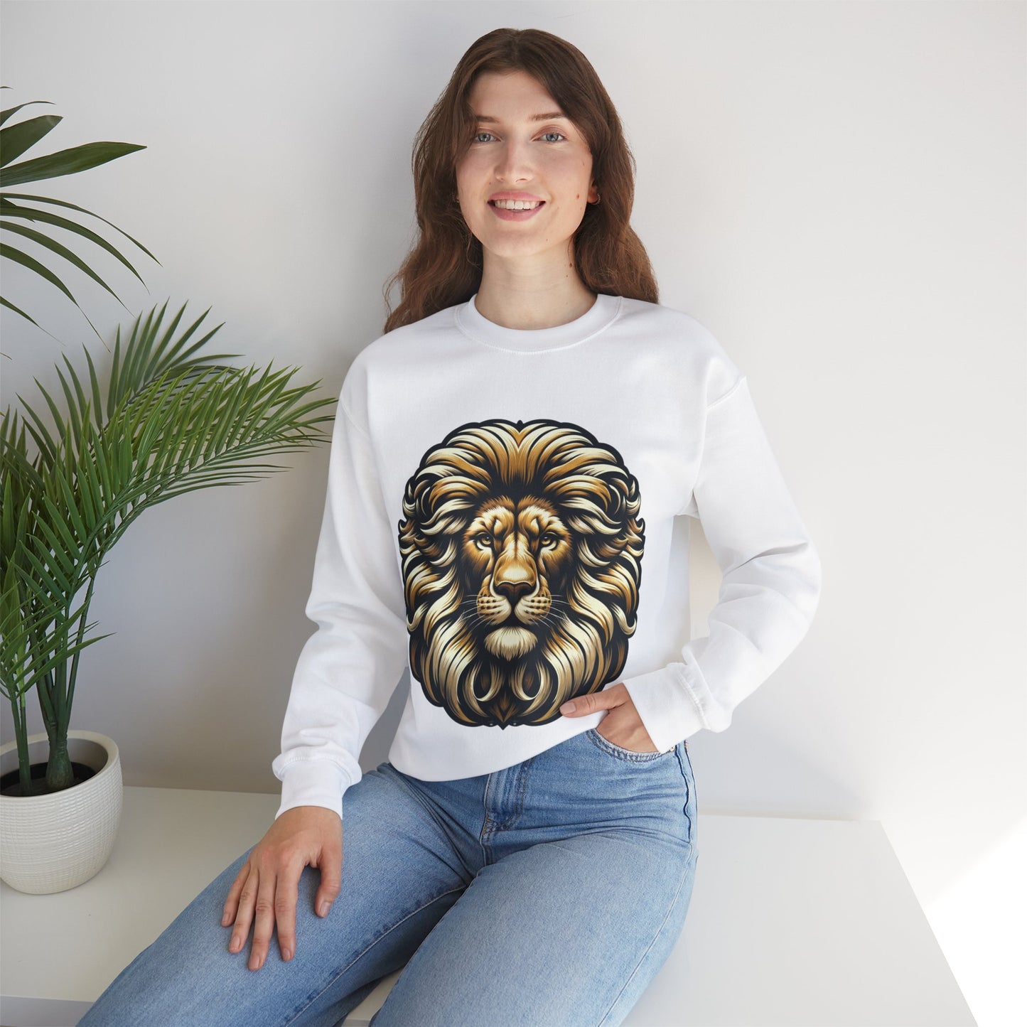 essentials fit lion sweatshirt